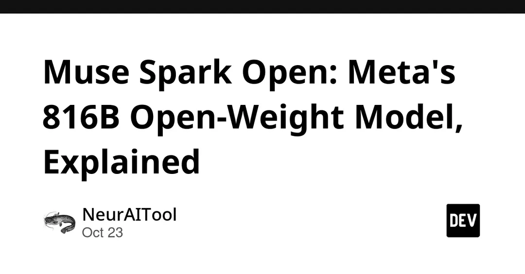 Meta releases Muse Spark Open, an 816B open-weight model