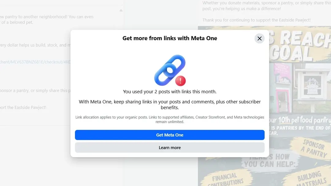 Meta tests charging government and nonprofit pages for Facebook links