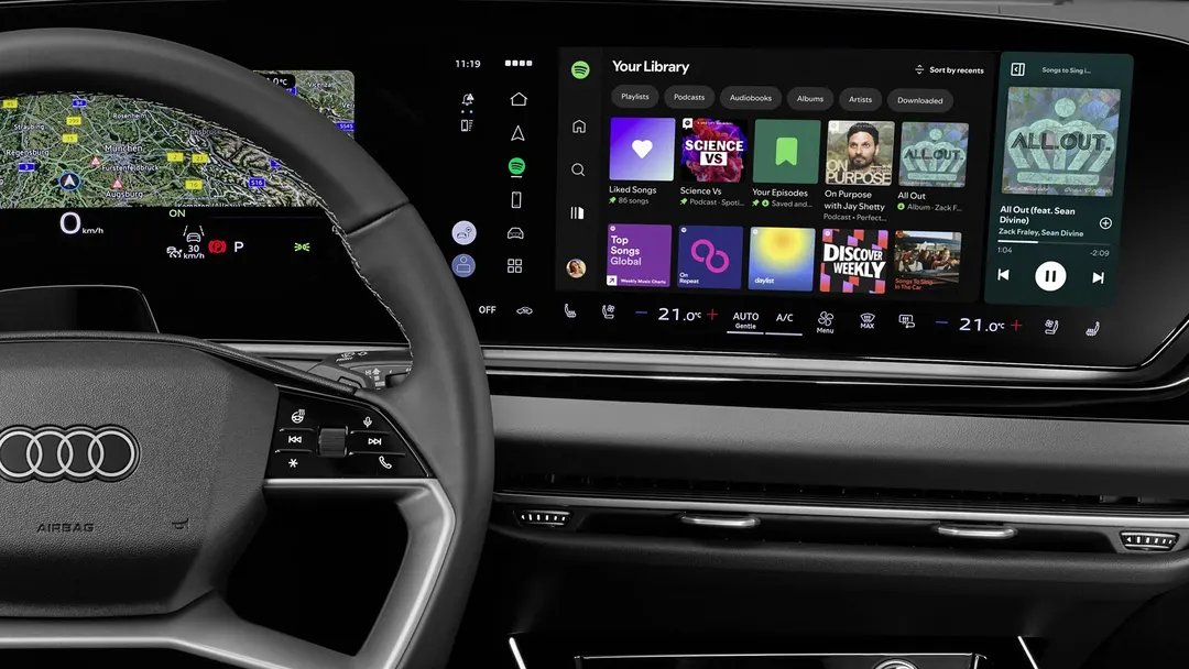 Audi becomes first automaker with native Spotify app