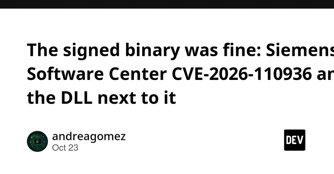 Siemens Software Center CVE-2026-110936 exploited in real attacks
