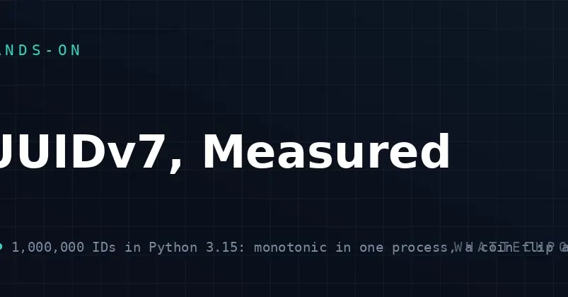 Test: Python's UUIDv7 is monotonic only within a single process