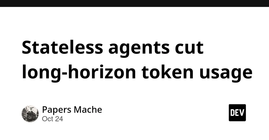 Stateless Language Agents cut token usage by over 84%