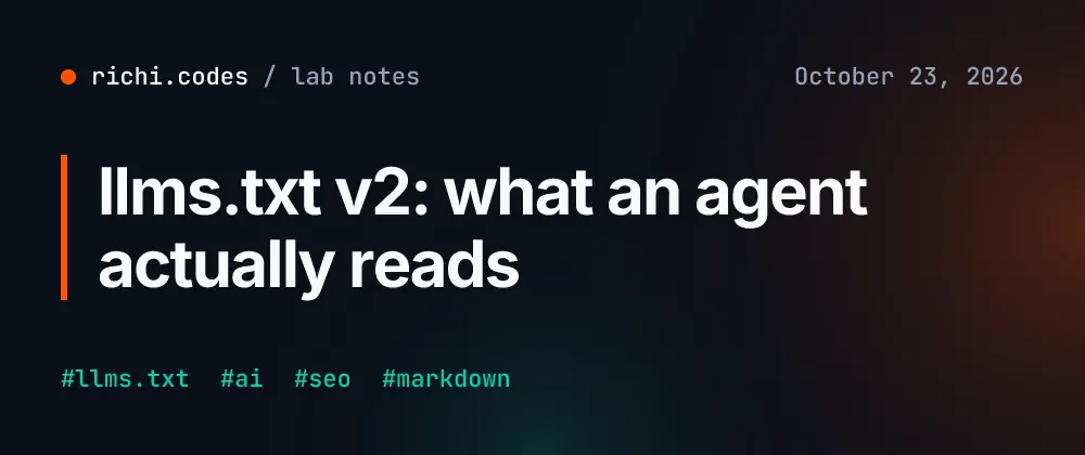 llms.txt v2: how agents find the file and what breaks the parser