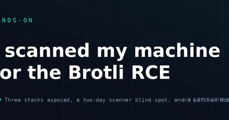 Audit finds scanner blind spot for Brotli RCE
