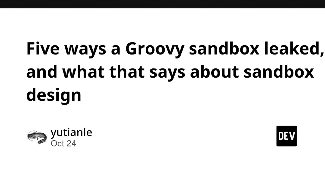 Jenkins discloses five Groovy sandbox escape routes