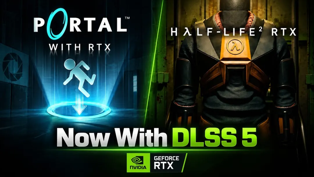 DLSS 5 Neural Rendering arrives in Portal with RTX and Half-Life 2 RTX demo