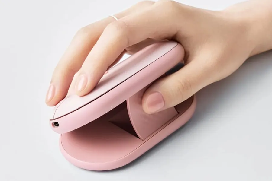 Logitech launches Pebble Up mouse with fold-up grip and 90-day battery