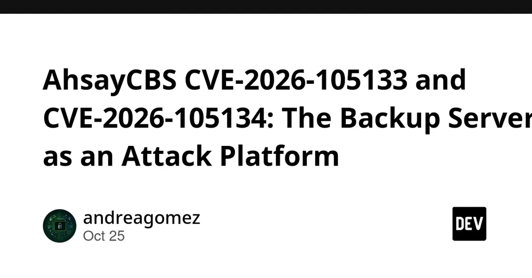 AhsayCBS CVE-2026-105133 and CVE-2026-105134: unauthenticated RCE chain
