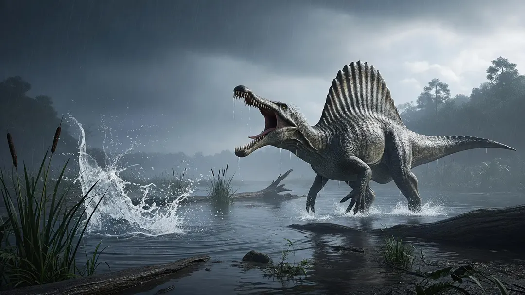 Spinosaurus spent most of its life underwater, study finds