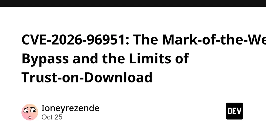 CVE-2026-96951: Windows Mark-of-the-Web bypass exploited in the wild