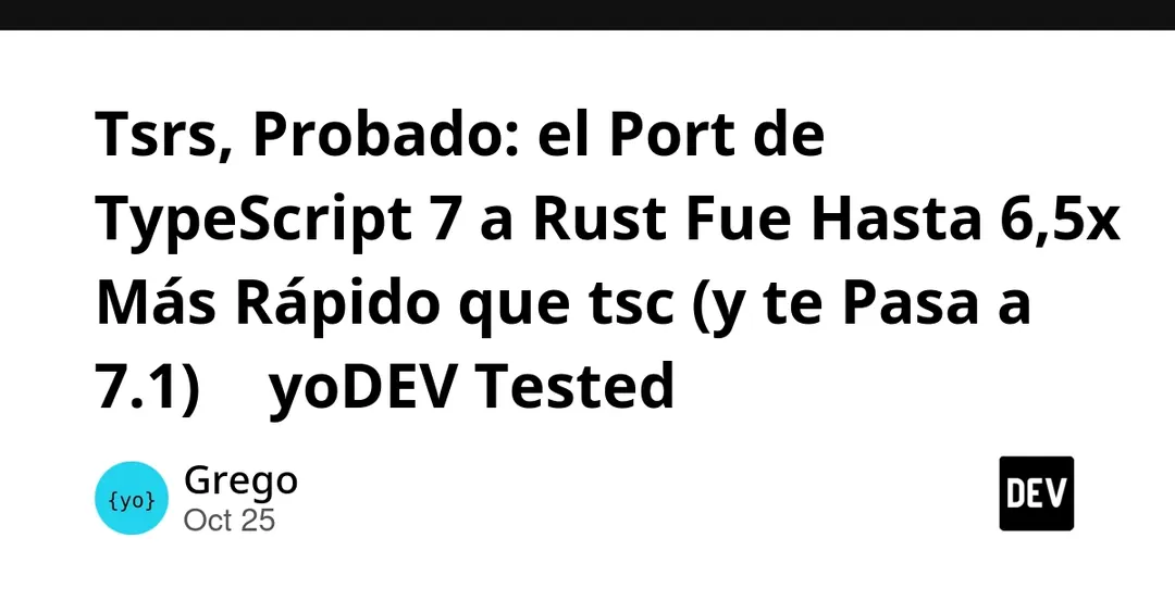 tsrs: Rust port of TypeScript compiler up to 6.5x faster than tsc