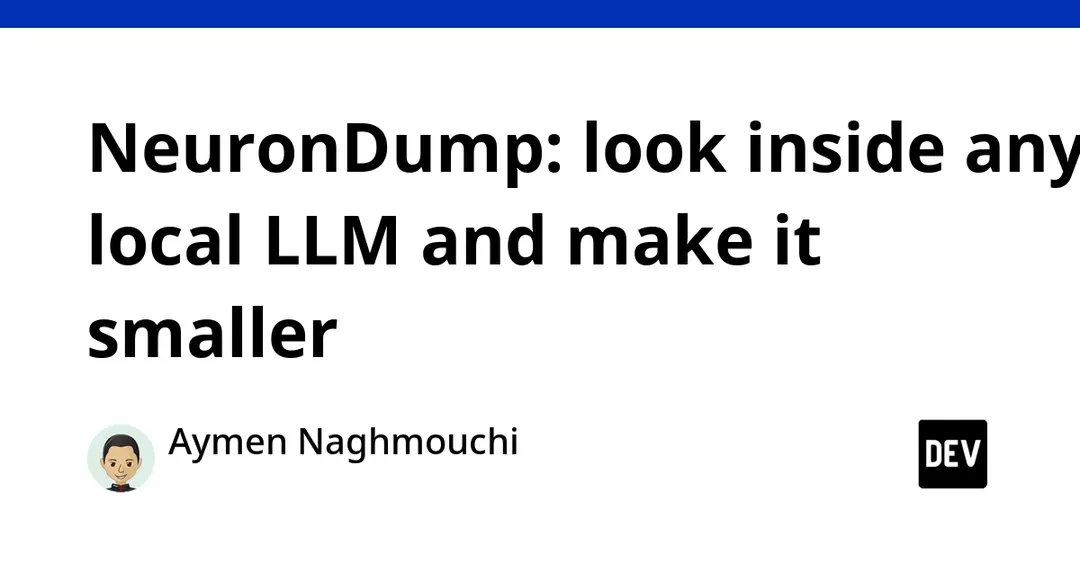 NeuronDump: open-source tool to inspect and shrink local LLMs