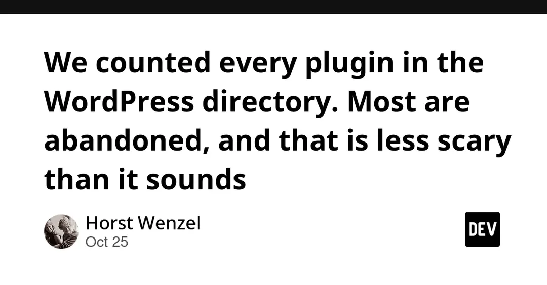 58.4% of WordPress plugins have gone over a year without a release