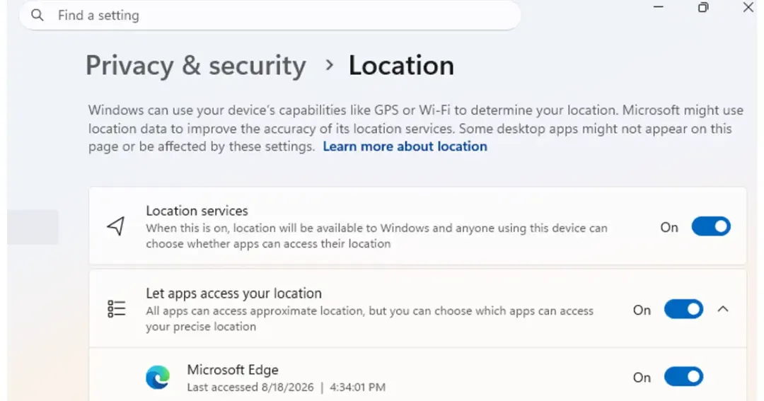 Windows 11 Insider Build 28120.3302 personalizes Start menu, adds per-app permissions
