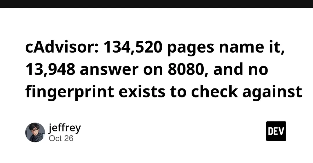 ZoomEye: 13,948 cAdvisor hosts answer on port 8080