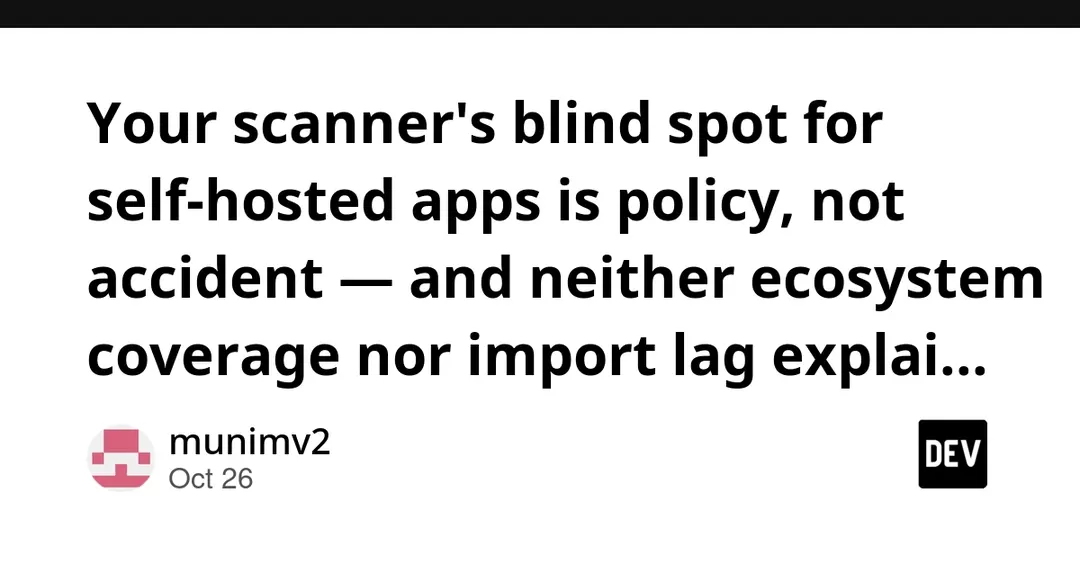Vulnerability scanners miss 31.6% of self-hosted app advisories