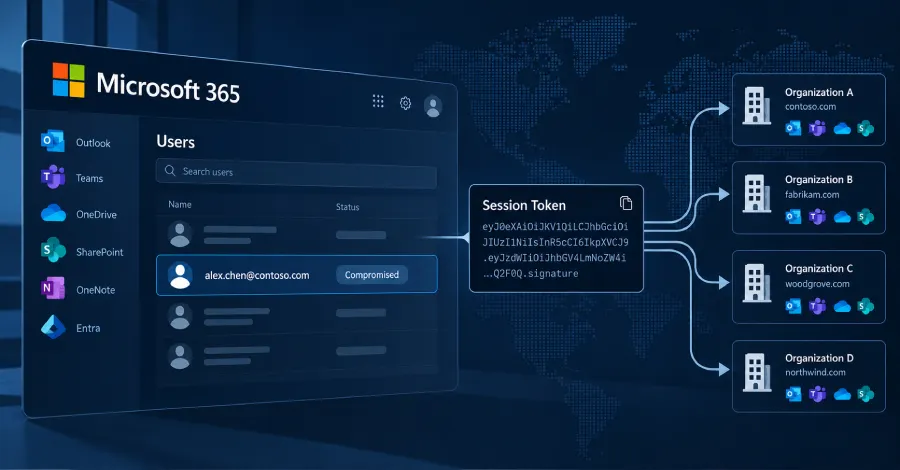 Microsoft 365 token-replay attacks compromise 97 accounts at 79 organizations