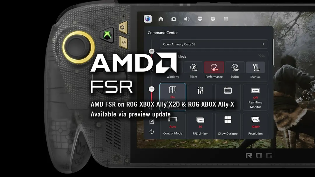 AMD FSR 4.1 rolls out to ASUS ROG Xbox Ally X and X20