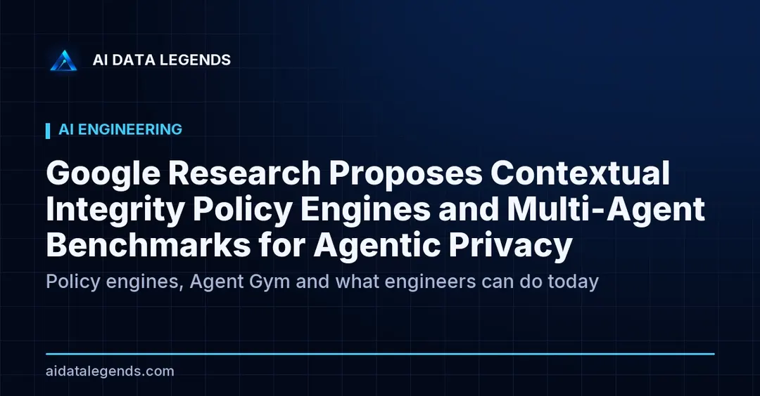 Google Research proposes contextual policy engines and benchmarks for agentic privacy