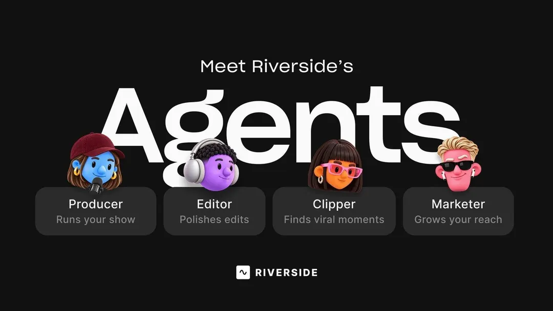 Riverside launches four AI agents for podcast production