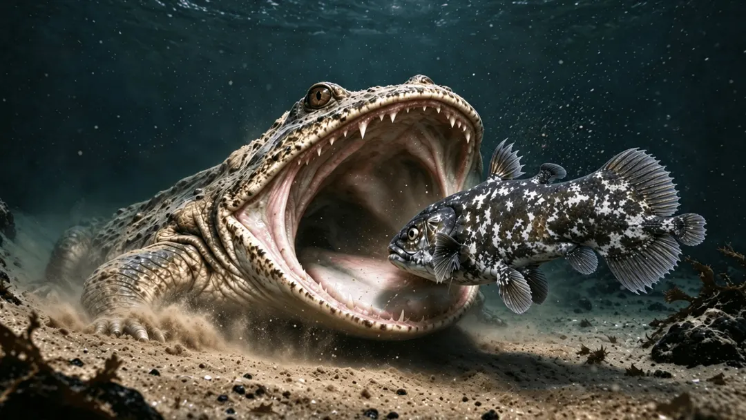 First fully marine amphibian, Gerrothorax maritimus, found in China