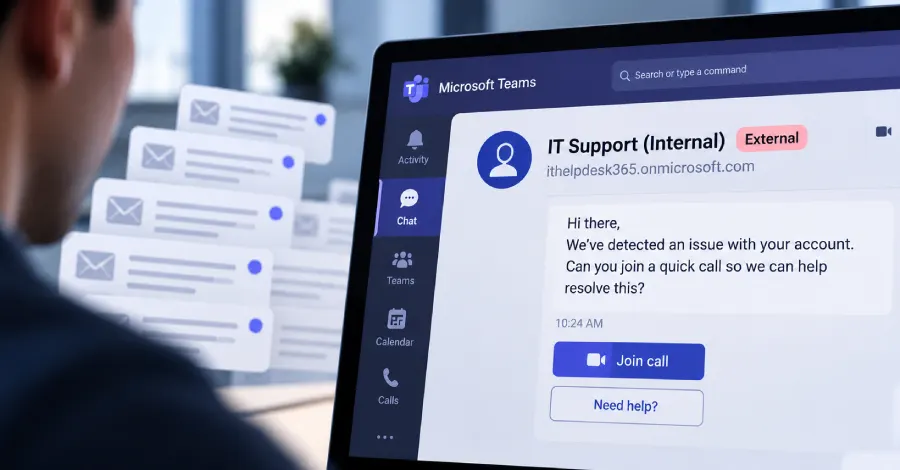 Attackers Use Microsoft Teams IT Support Scams to Deploy Malware