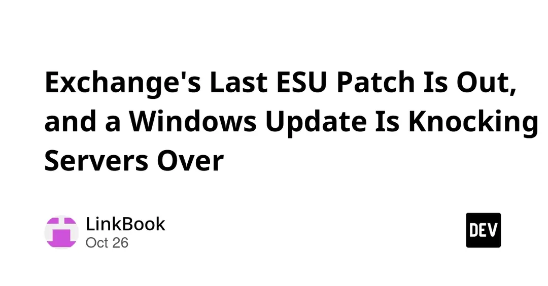 Final Exchange 2016/2019 patch ships as Windows update destabilizes servers