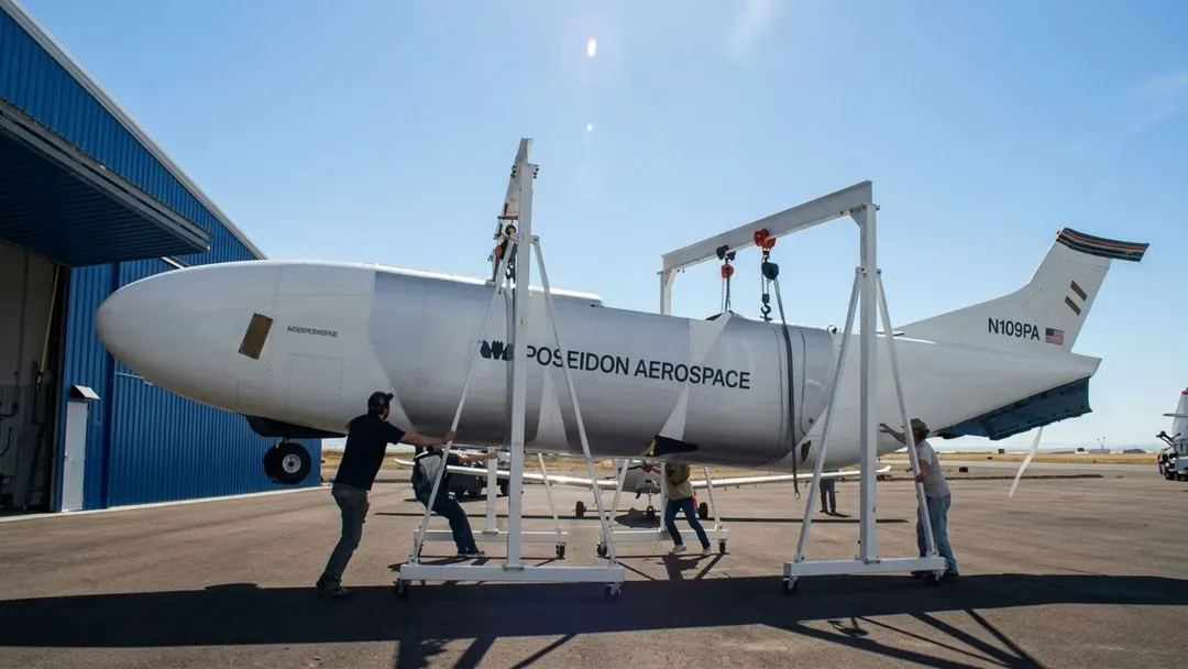 Poseidon Aerospace builds Egret cargo drone with 50-foot wingspan