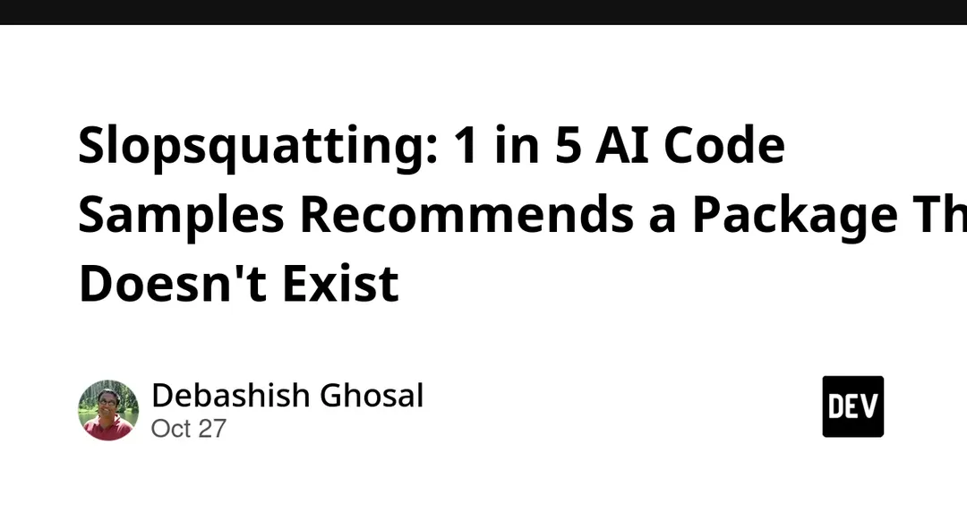 1 in 5 AI Code Samples Recommends a Package That Doesn't Exist
