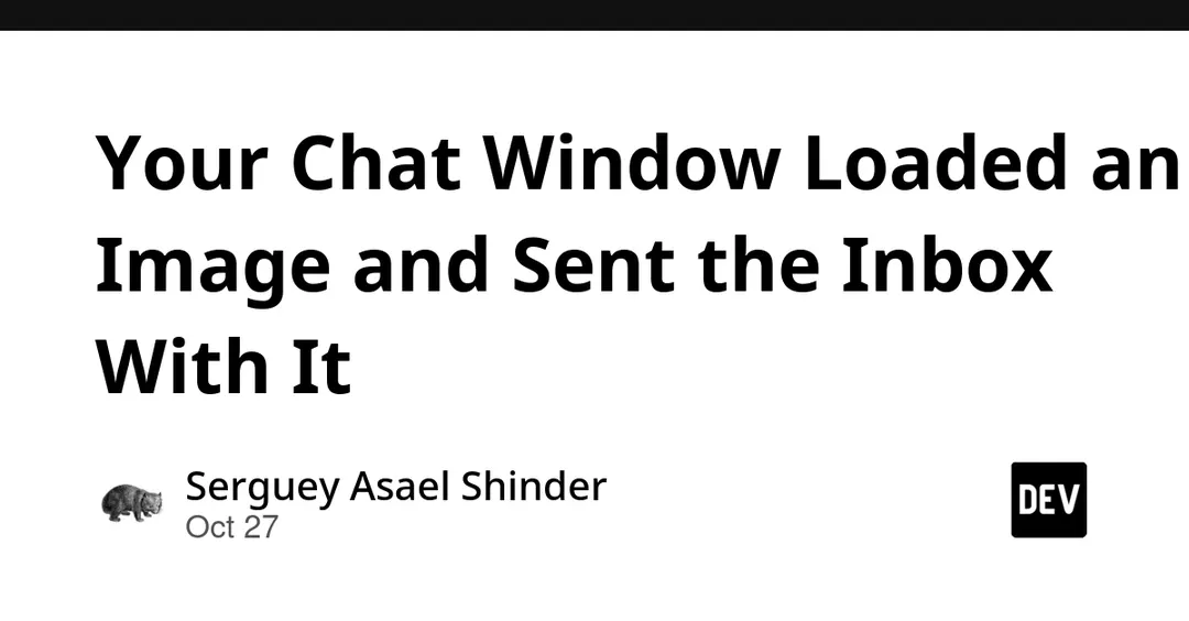 Researcher shows inbox data theft via markdown image in AI chat