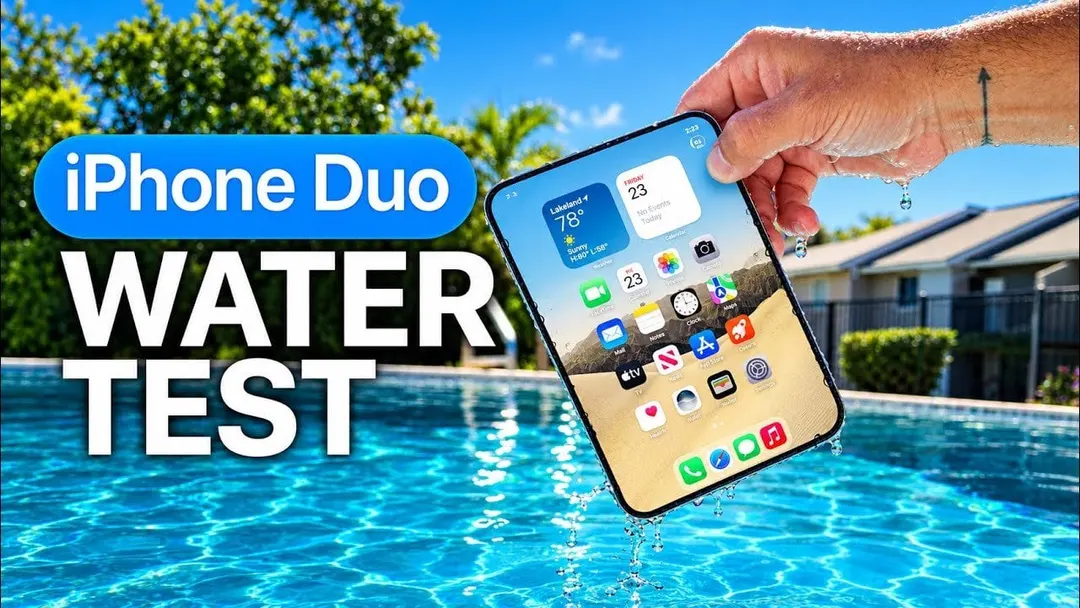 iPhone Duo water test confirms IP68 protection at 6 meters