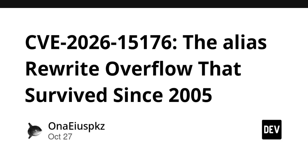 NGINX CVE-2026-15176: critical alias rewrite overflow present since 2005
