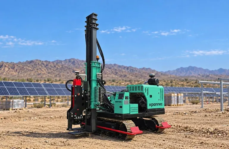 Xpanner launches X1 Piling R6 autonomous pile driver for solar farms