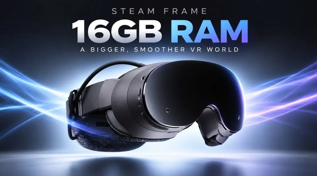 Valve Equips Steam Frame with 16GB RAM for Wireless PCVR