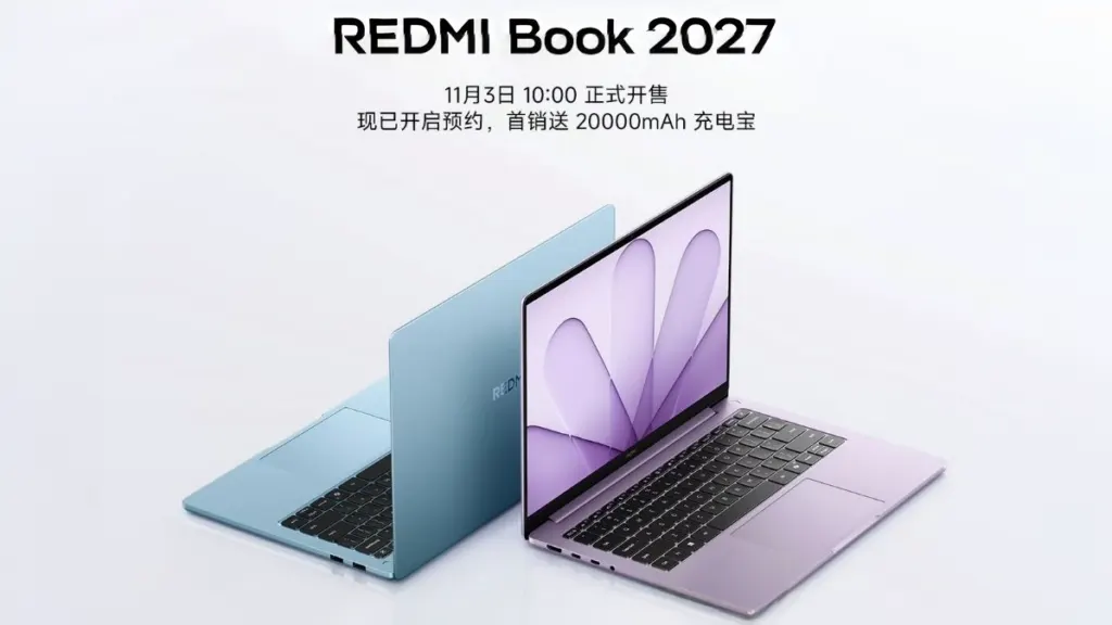 Xiaomi launches REDMI Book 2027 laptops with Intel Wildcat Lake chips