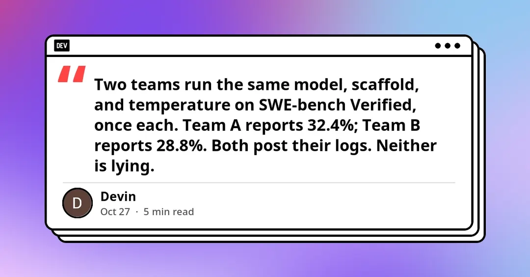 Single agent benchmark runs vary by up to 6 points, study finds