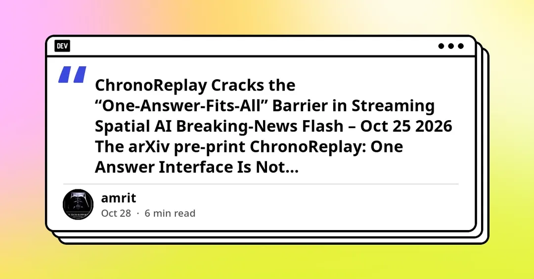 ChronoReplay lets one VLM answer spatial queries in real time