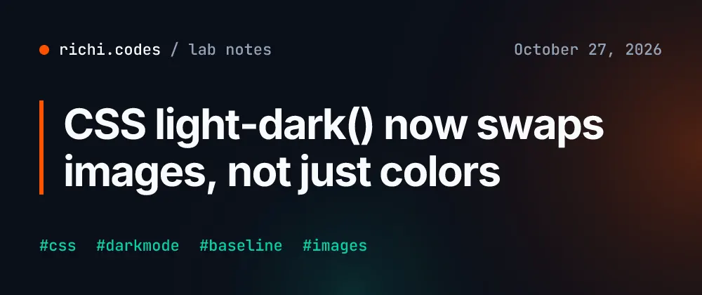 CSS light-dark() now swaps images based on color scheme