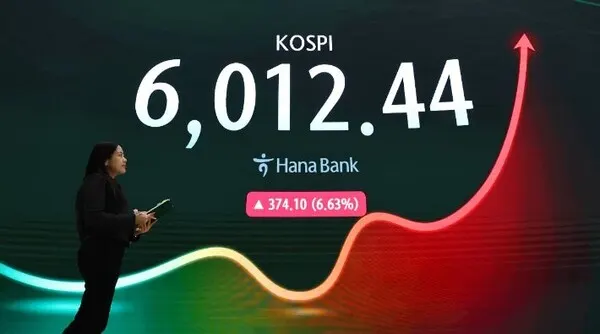 KOSPI tops 6,000 after SK hynix earnings surprise