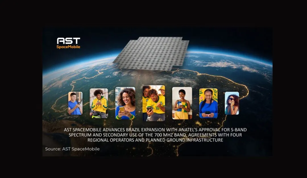 AST SpaceMobile secures 30 MHz of S-band spectrum in Brazil