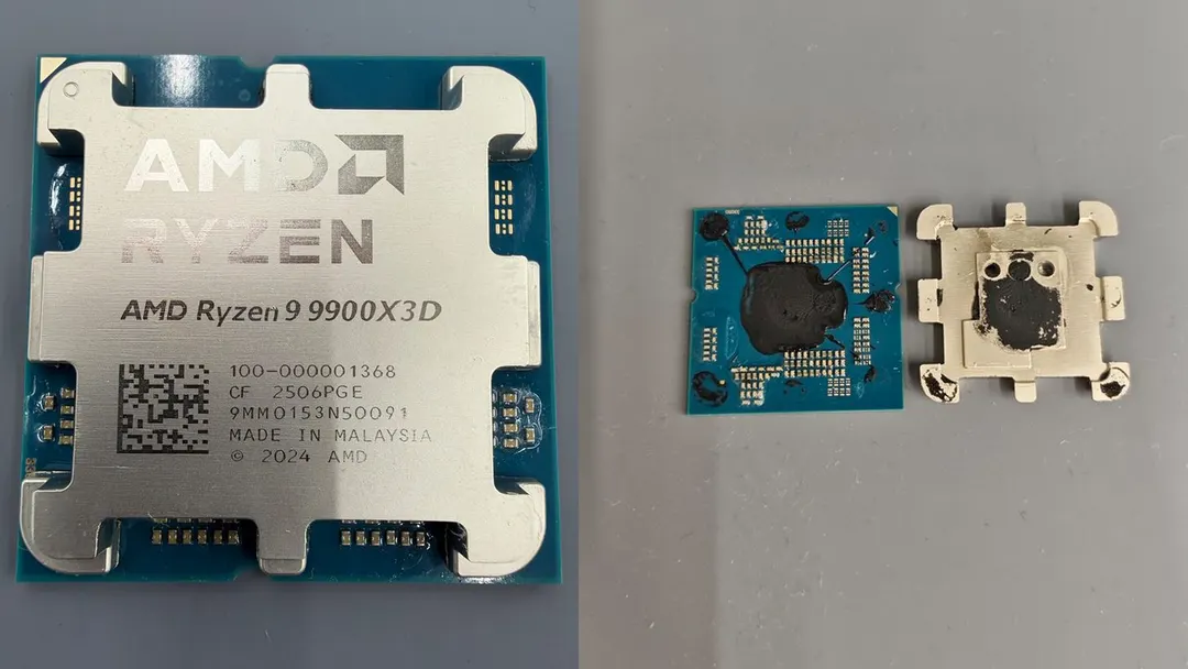 Japanese retailer finds fake Ryzen 9 9900X3D with no dies under the IHS