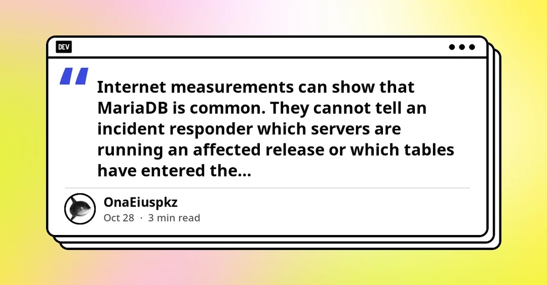 MariaDB exposure does not prove CVE-2026-92262 compromise, experts say