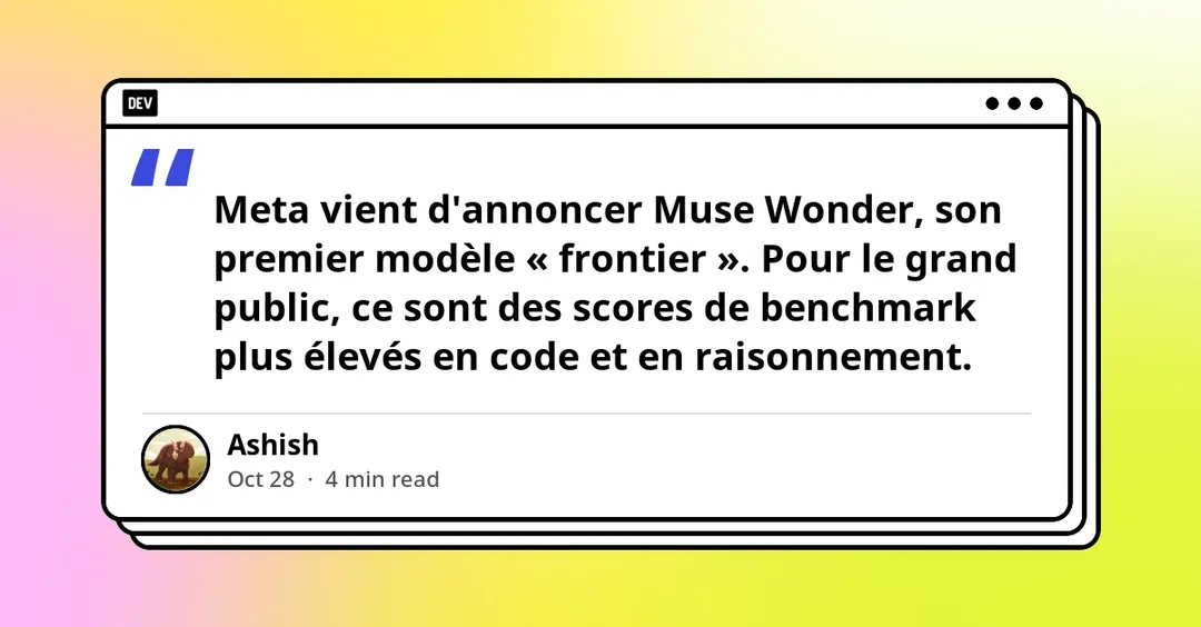 Meta releases its first frontier model, Muse Wonder