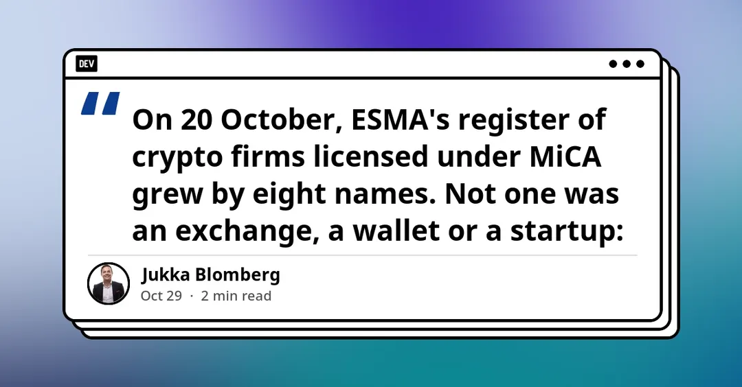 Germany's cooperative banks dominate ESMA's MiCA register