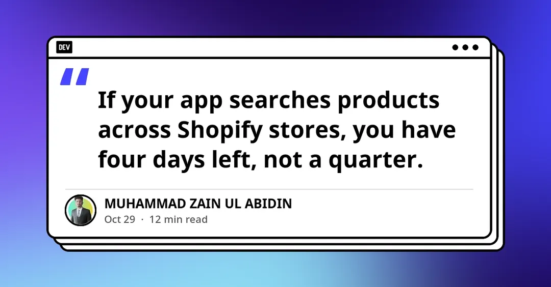 Shopify Global Catalog REST API shuts down on November 2, 2026