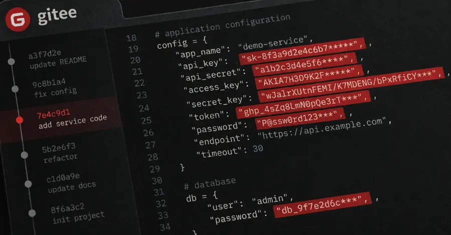 26,400 live cloud and AI credentials found in public Gitee repos