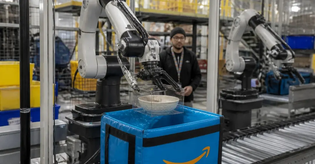 Amazon prototype uses pinch grasps to cut item damage