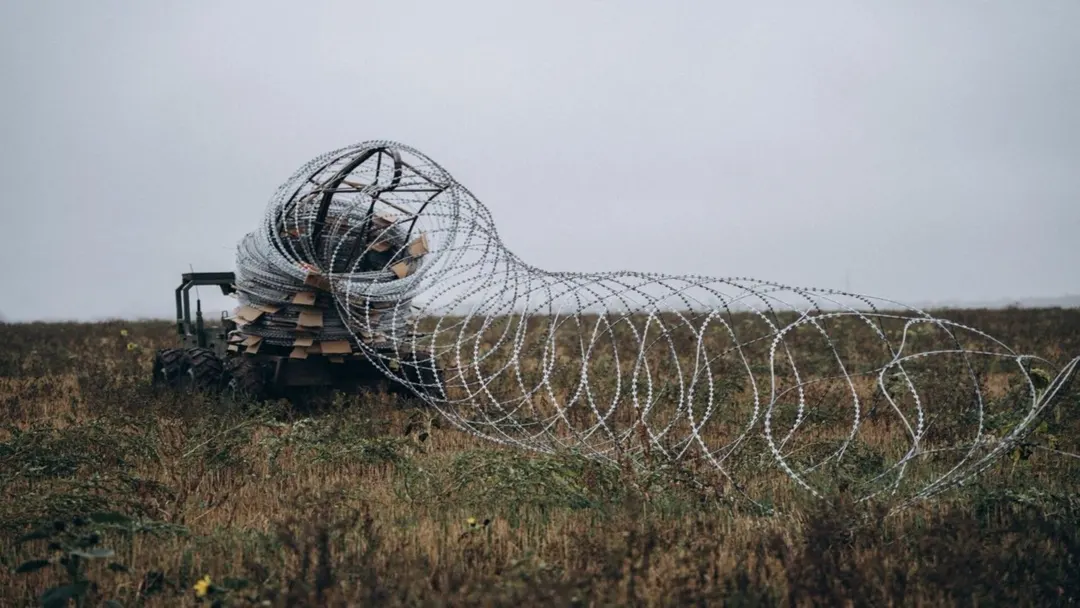 Ukraine uses ground robots to lay battlefield wire obstacles