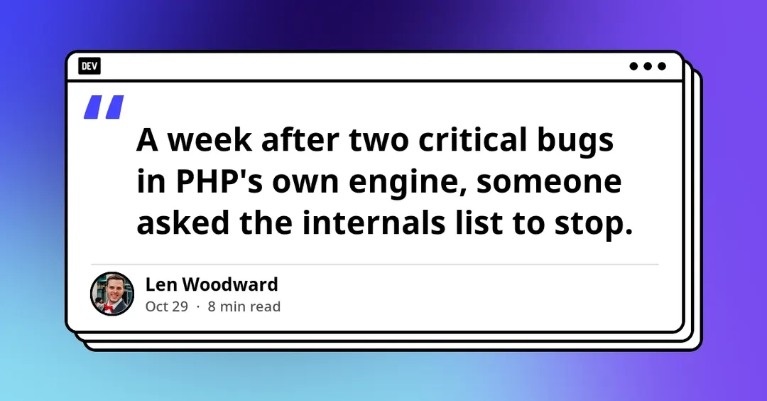 PHP internals weigh formal spec and Scope RFC after critical bugs
