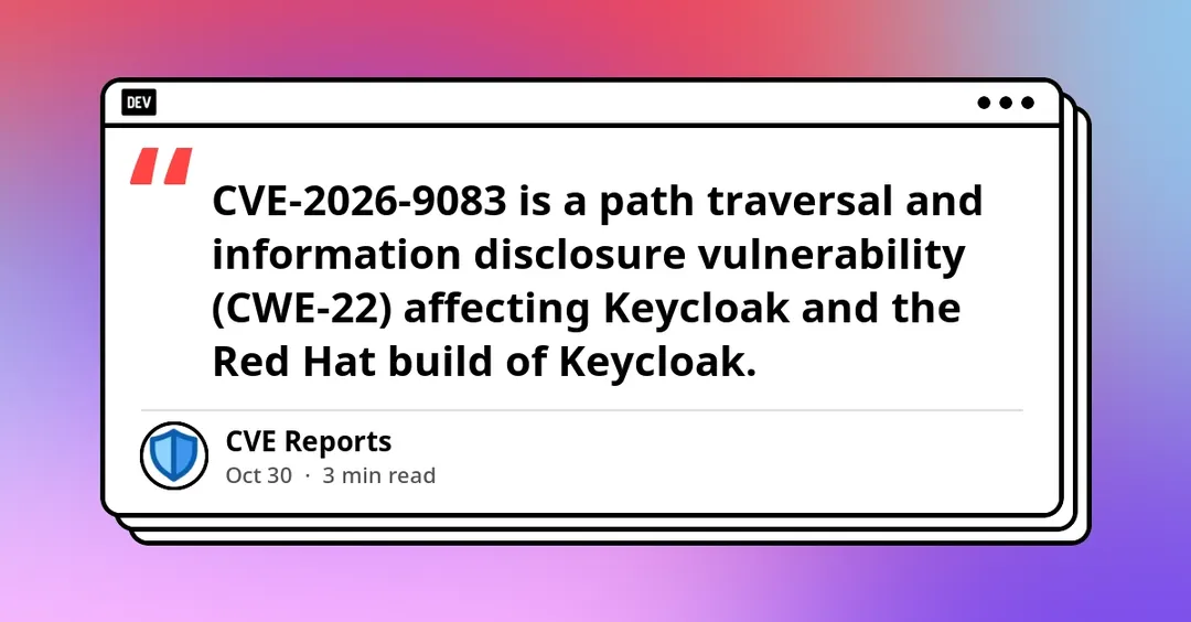 Keycloak CVE-2026-9083: path traversal in java-keystore provider